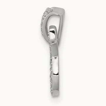 Diamond Taurus Zodiac Pendant, 14K White Gold