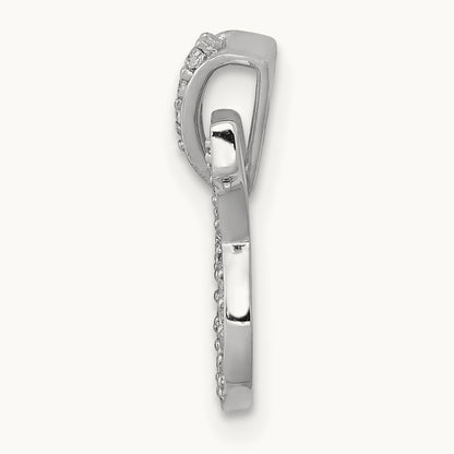 Diamond Taurus Zodiac Pendant, 14K White Gold