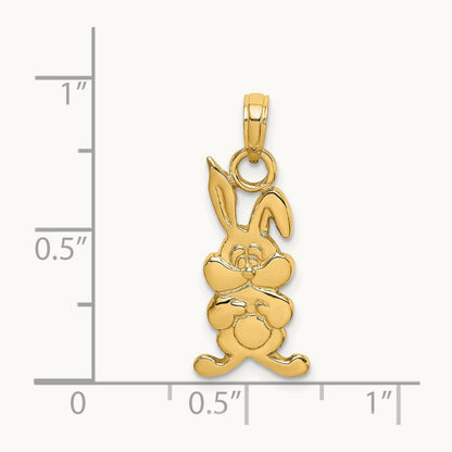 Rabbit Charm, 14K