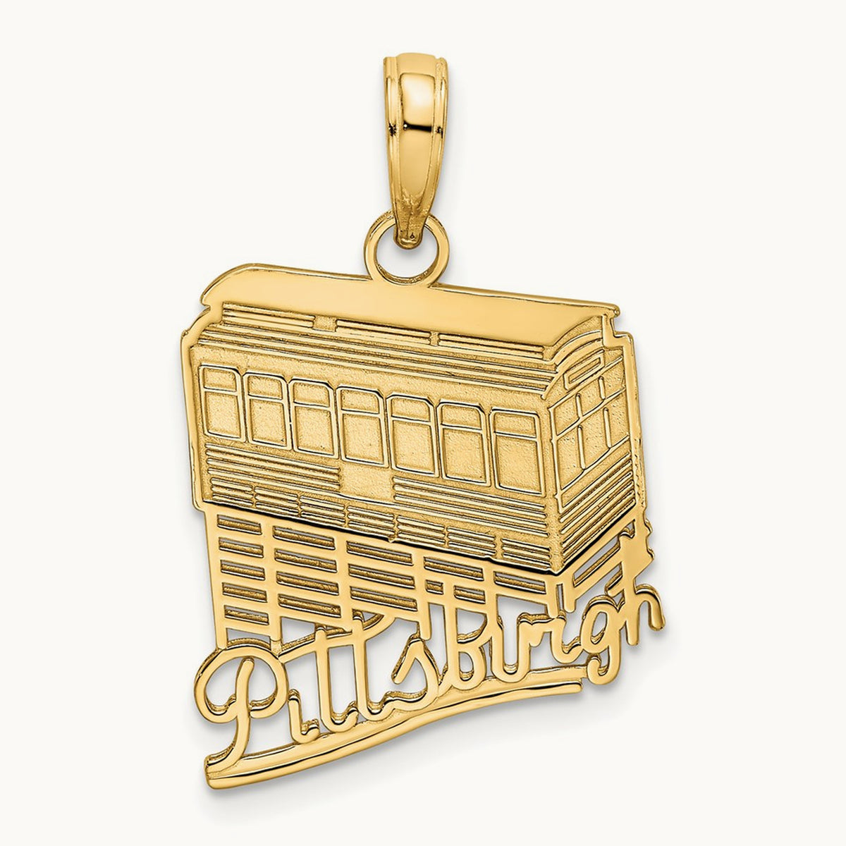 Pittsburgh Incline (Tram) Charm, 14K