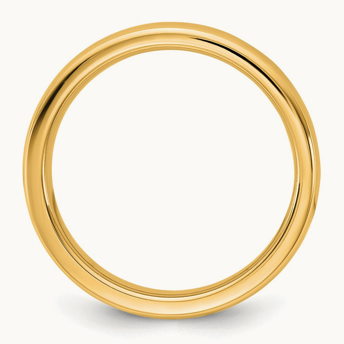 European Comfort Fit Band — 14K Yellow Gold, 4mm