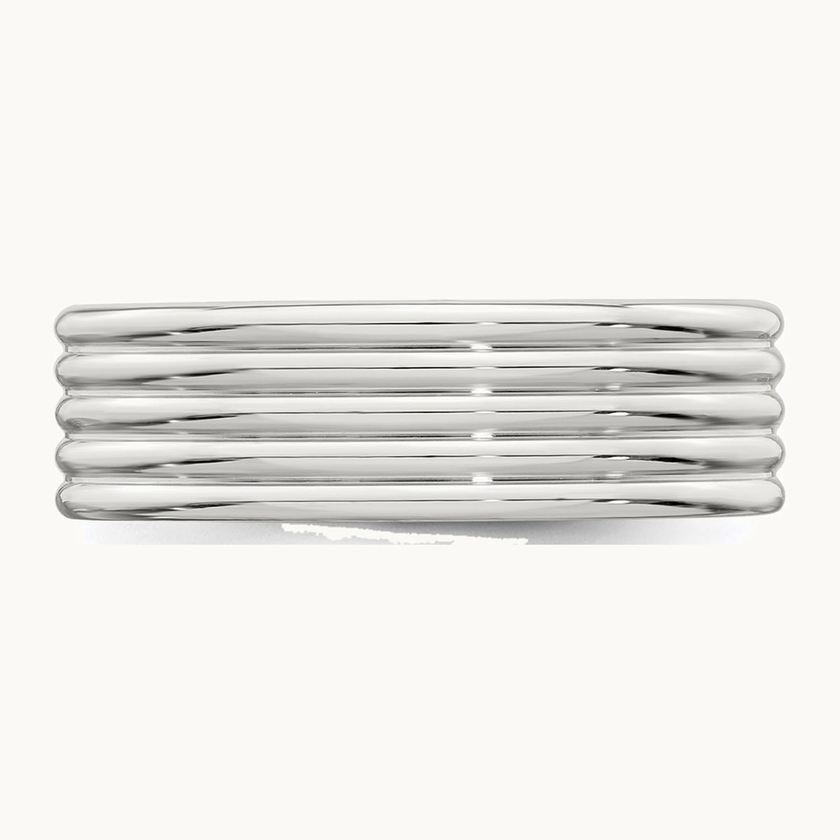Polished 5-Row Fancy Band — 6