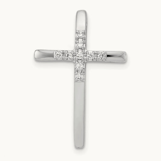 1/10ct. Diamond Cross Chain Slide — photo set