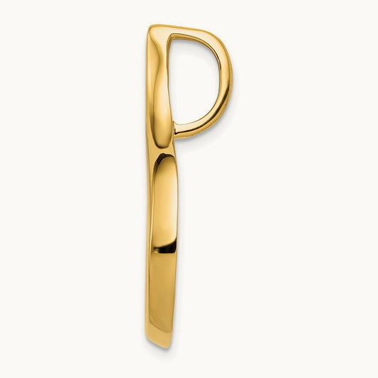 Fits up to Regular and Fancy Omega Slide — 14K Yellow Gold