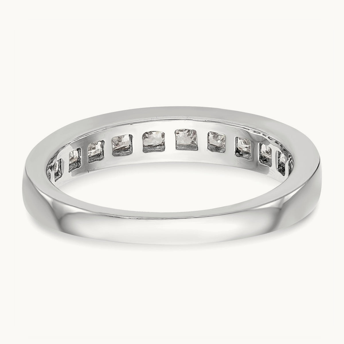 Diamond Wedding Band, 14K White Gold
