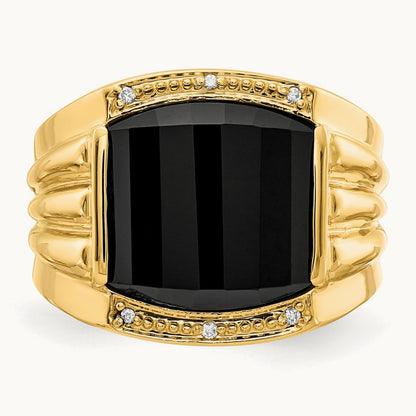AA Diamond men's ring, 14K