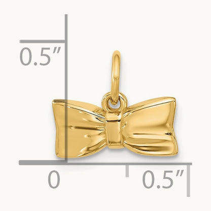 Fancy Half Hair Bow, 14K