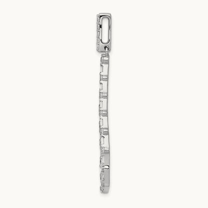 3/4ct. Diamond Teardrop Pendant, 14K White Gold