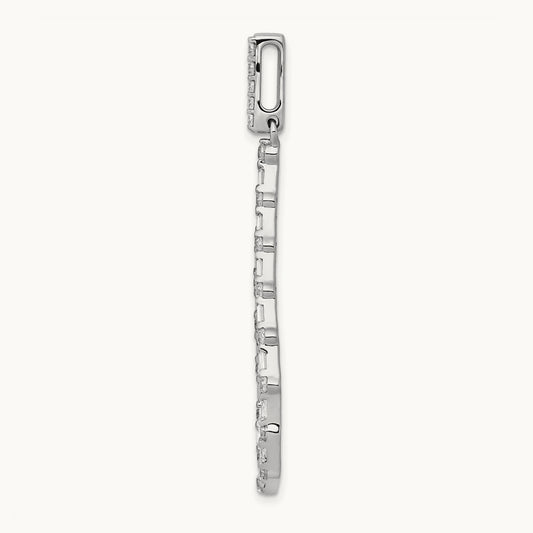 3/4ct. Diamond Teardrop Pendant, 14K White Gold