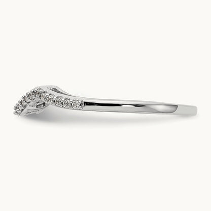 Diamond Wedding Band, 14K White Gold