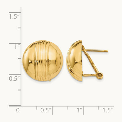 Omega Post Earrings — photo set
