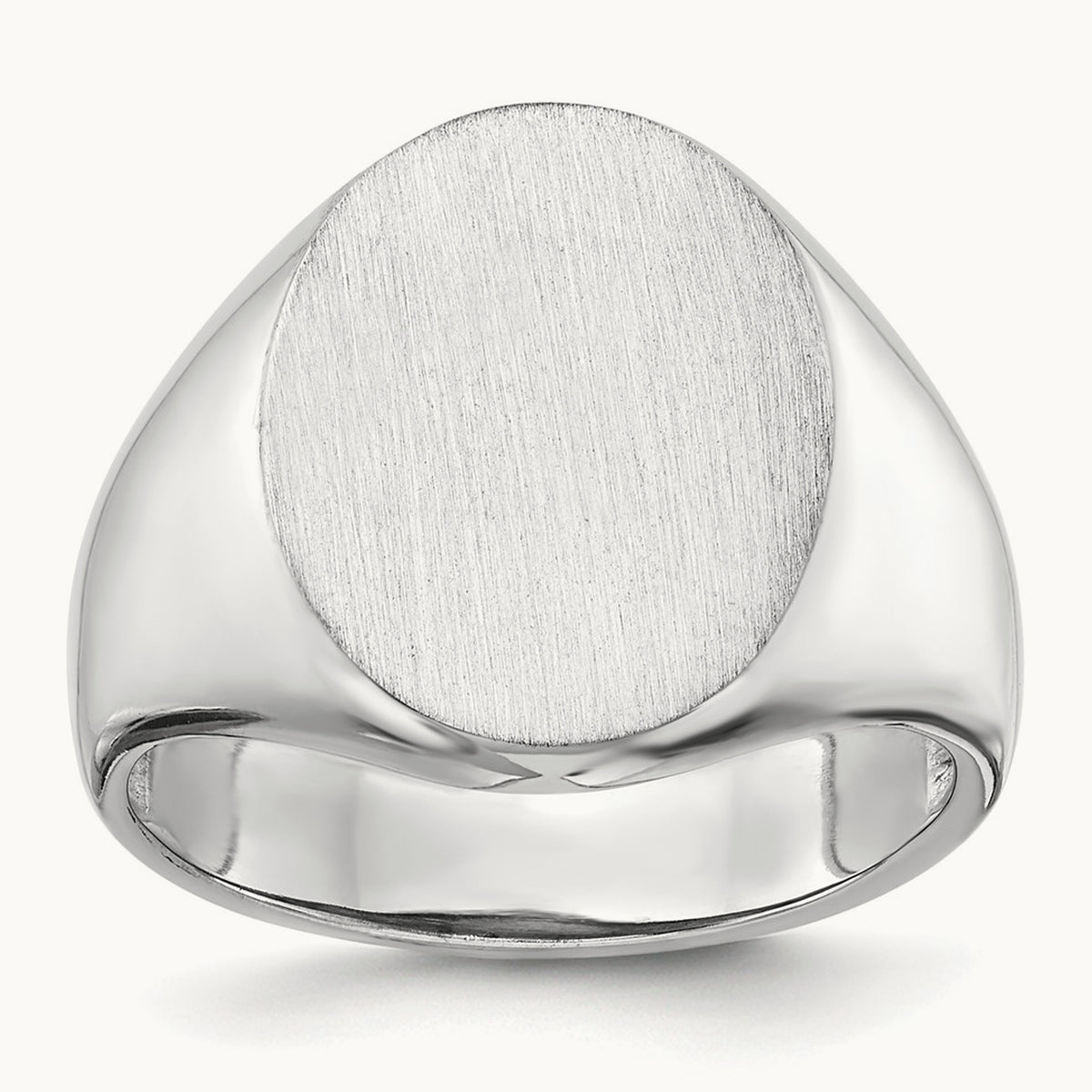 Open Back Mens Signet Ring — photo set