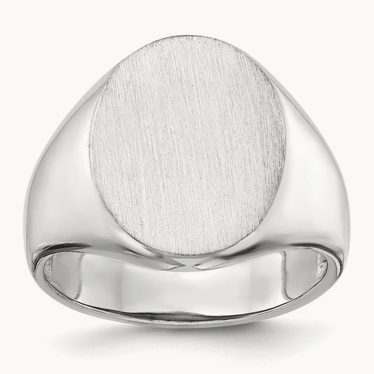 Open Back Mens Signet Ring — photo set