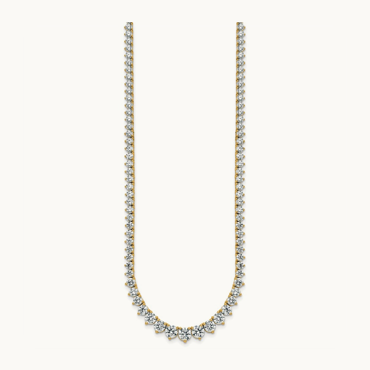 Graduated Tennis Necklace, 16.25 ct tw Lab-Grown Diamond