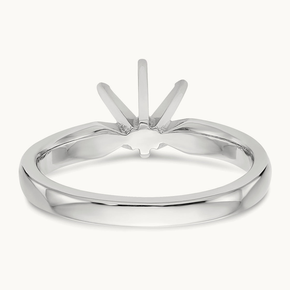 1.25ct. Medium-Weight Comfort-Fit 6-Prong Mounting, 14K White Gold