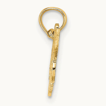 HOCKEY MOM Charm, 14K