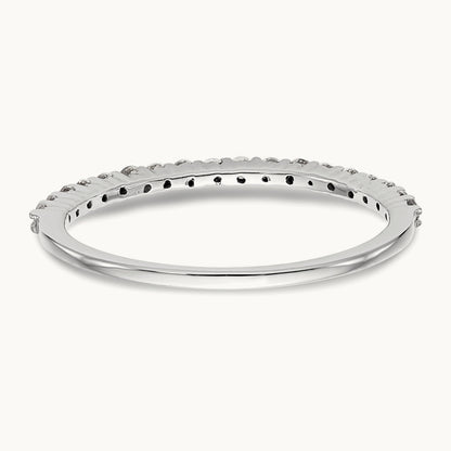 Diamond Wedding Band, 14K White Gold