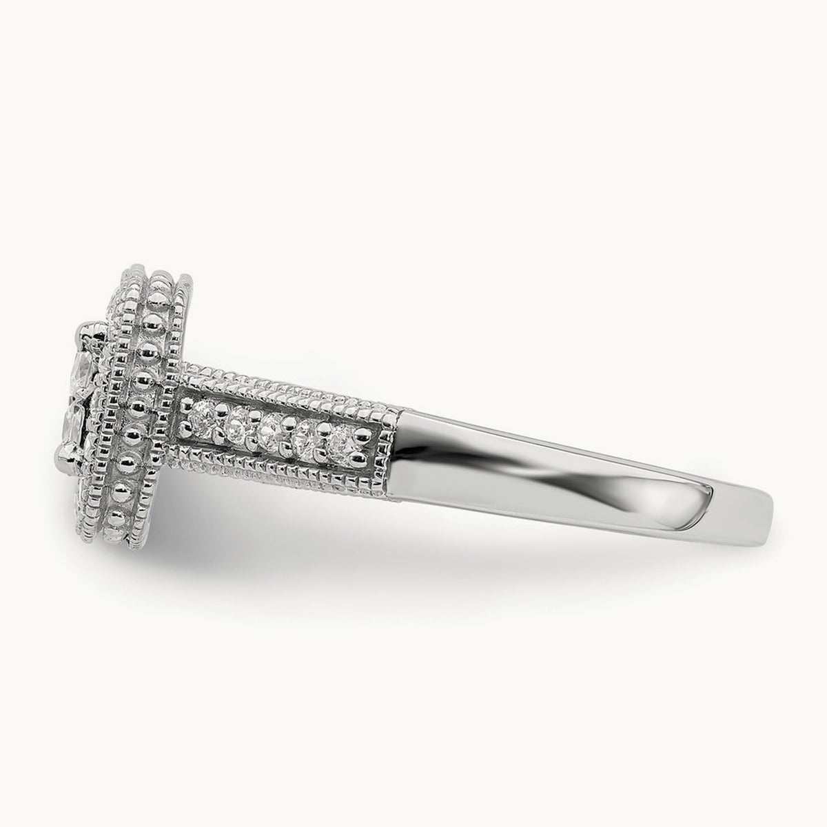 Diamond Cluster Complete Engagement Ring — photo set