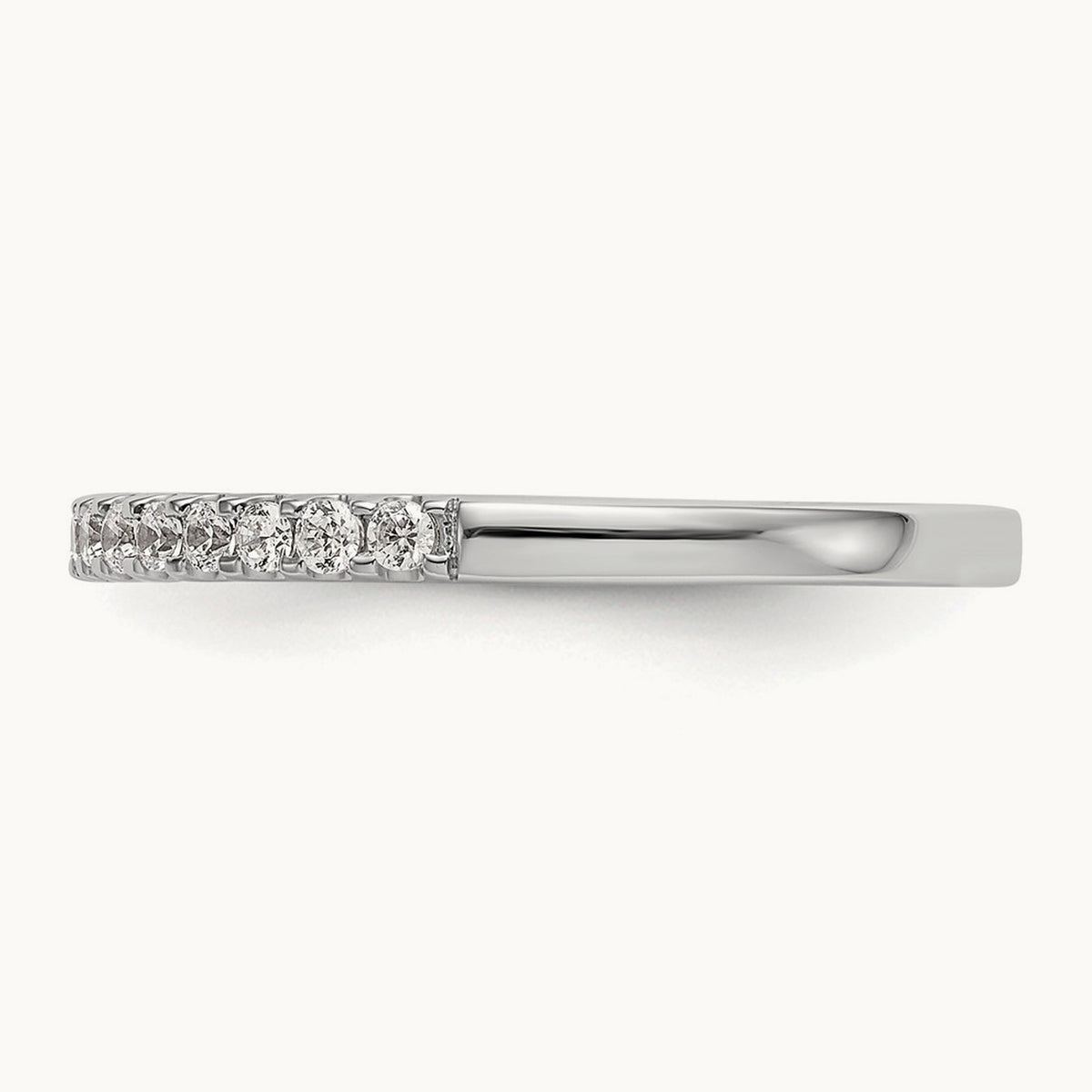Diamond Wedding Band, 14K White Gold