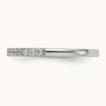 Diamond Wedding Band, 14K White Gold