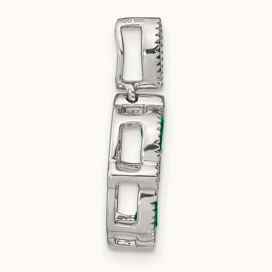 Emerald and Diamond Pendant — photo set