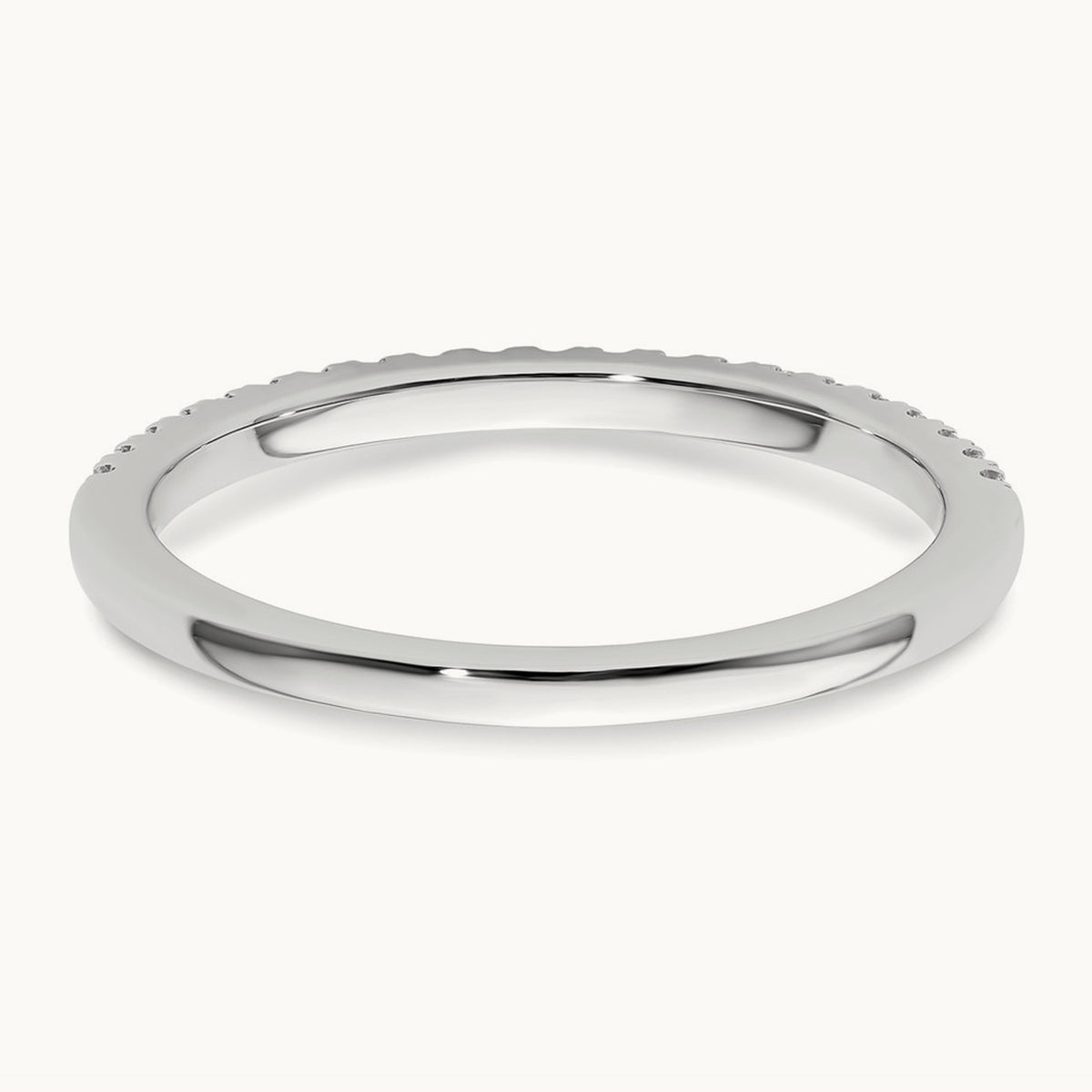 Matching Diamond Wedding Band, 14K White Gold