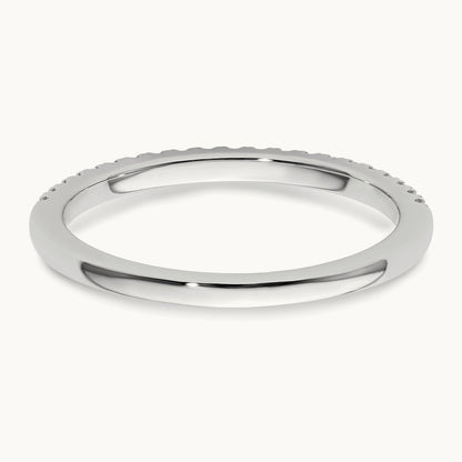 Matching Diamond Wedding Band, 14K White Gold