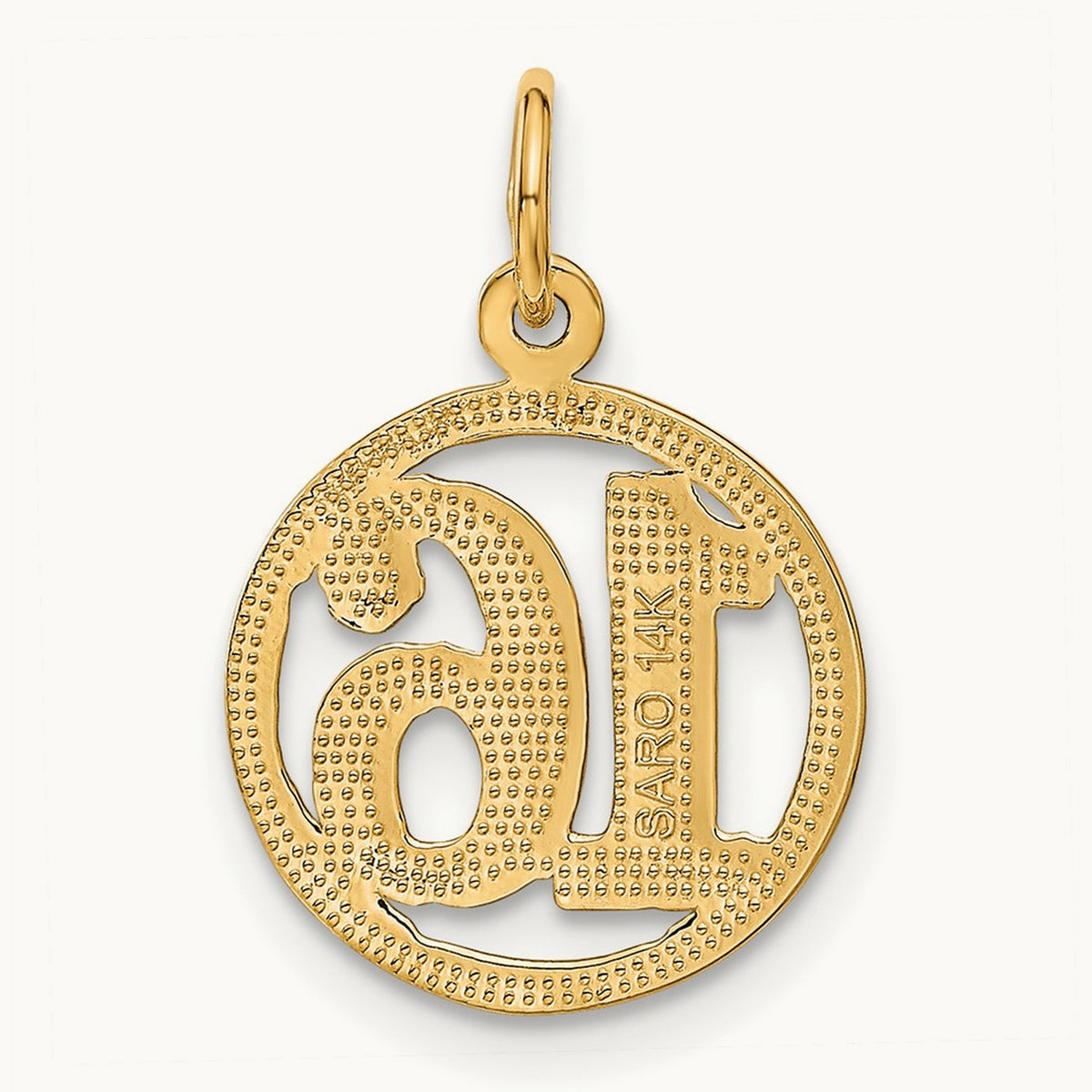 #16 in A Circle Pendant, 14K