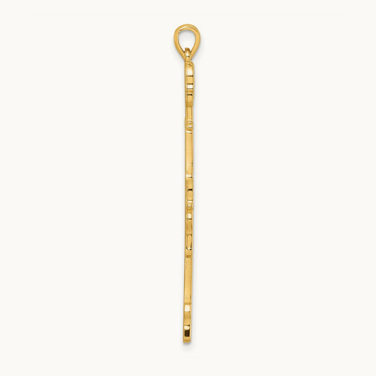 Polished Skeleton Pendant, 14K