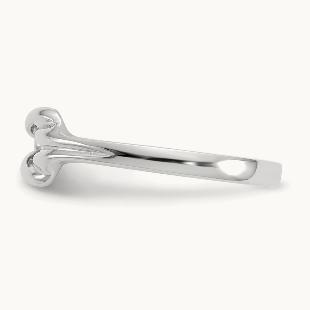 Freeform Knot Ring — 14K White Gold