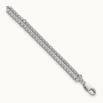 2 Strand with Ext Bracelet, 2.75 ct tw Lab-Grown Diamond