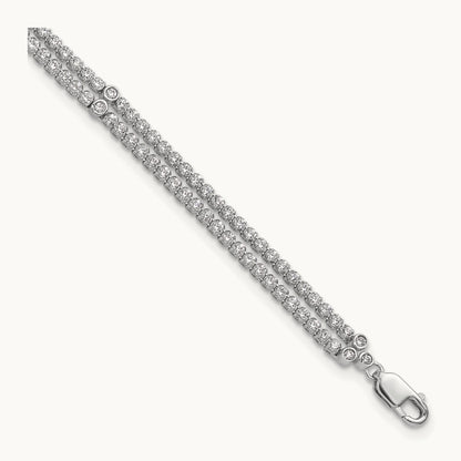 2 Strand with Ext Bracelet, 2.75 ct tw Lab-Grown Diamond