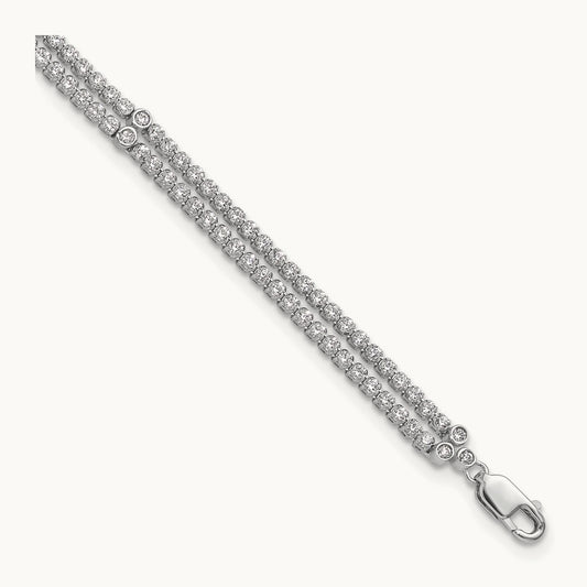 2 Strand with Ext Bracelet, 2.75 ct tw Lab-Grown Diamond