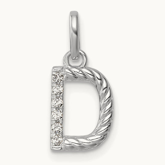 Twisted .05 ct. Diamond Charm