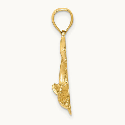 Shark Pendant, 14K