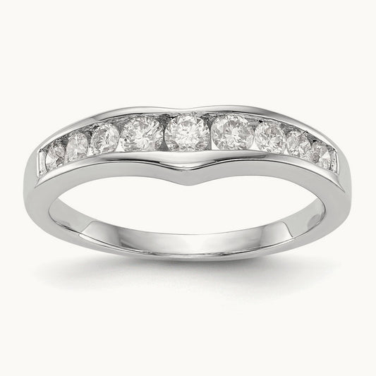 Diamond Band, 14K White Gold
