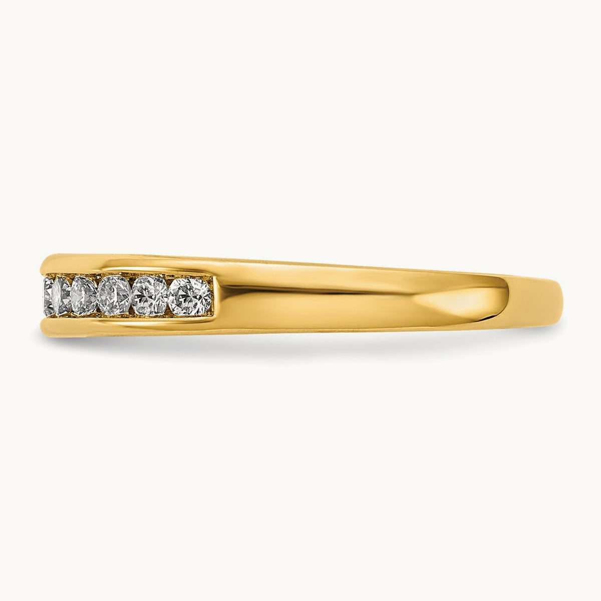 Channel Set Band, 0.10-1.00 ct tw Lab-Grown Diamond — 1/3 ct, 14K Yellow Gold