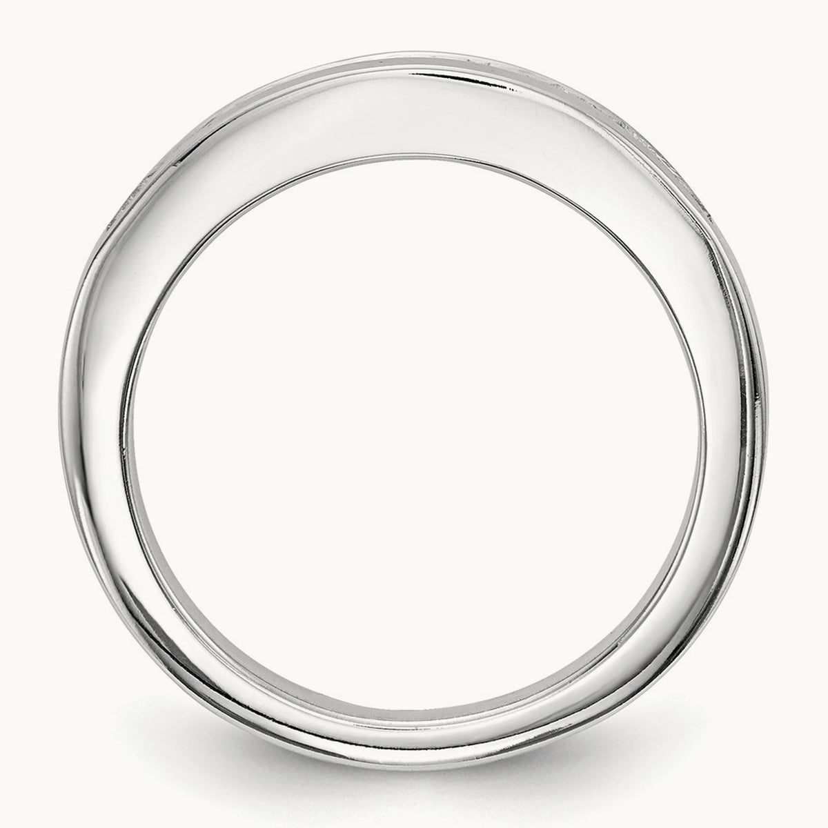 Diamond Wedding Band, 14K White Gold