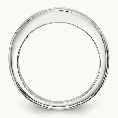 Diamond Wedding Band, 14K White Gold
