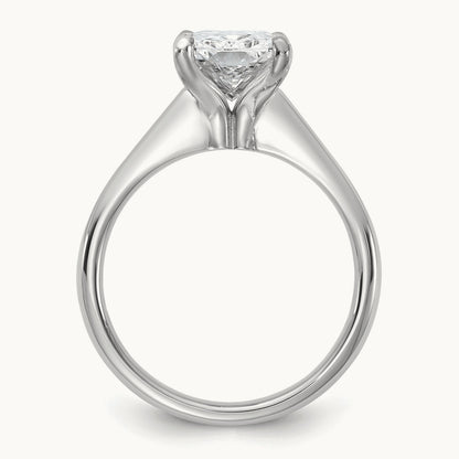 Radiant 8X Ring, 3.00 ct tw Lab-Grown Diamond — 14K White Gold