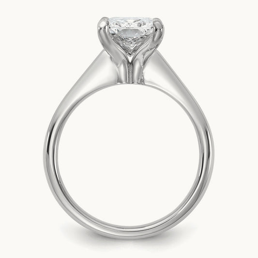 Radiant 8X Ring, 3.00 ct tw Lab-Grown Diamond — 14K White Gold