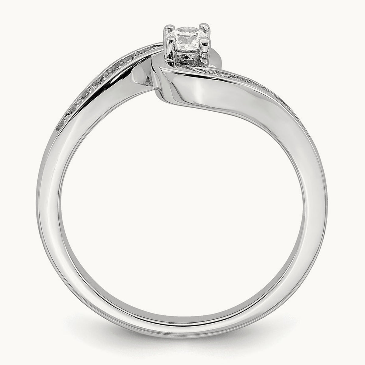 Diamond Complete Engagement Ring, 10K White Gold
