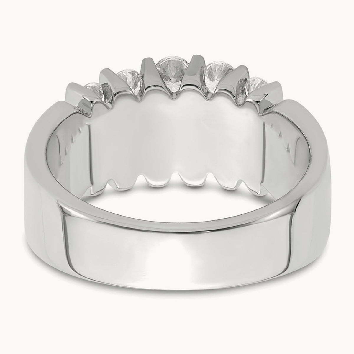 Fashion Band, 1.00-3.00 ct tw Lab-Grown Diamond — 1 ct, 14K White Gold