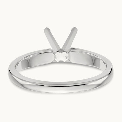 2ct. Medium Weight Airline 4-Prong Mounting, 14K White Gold