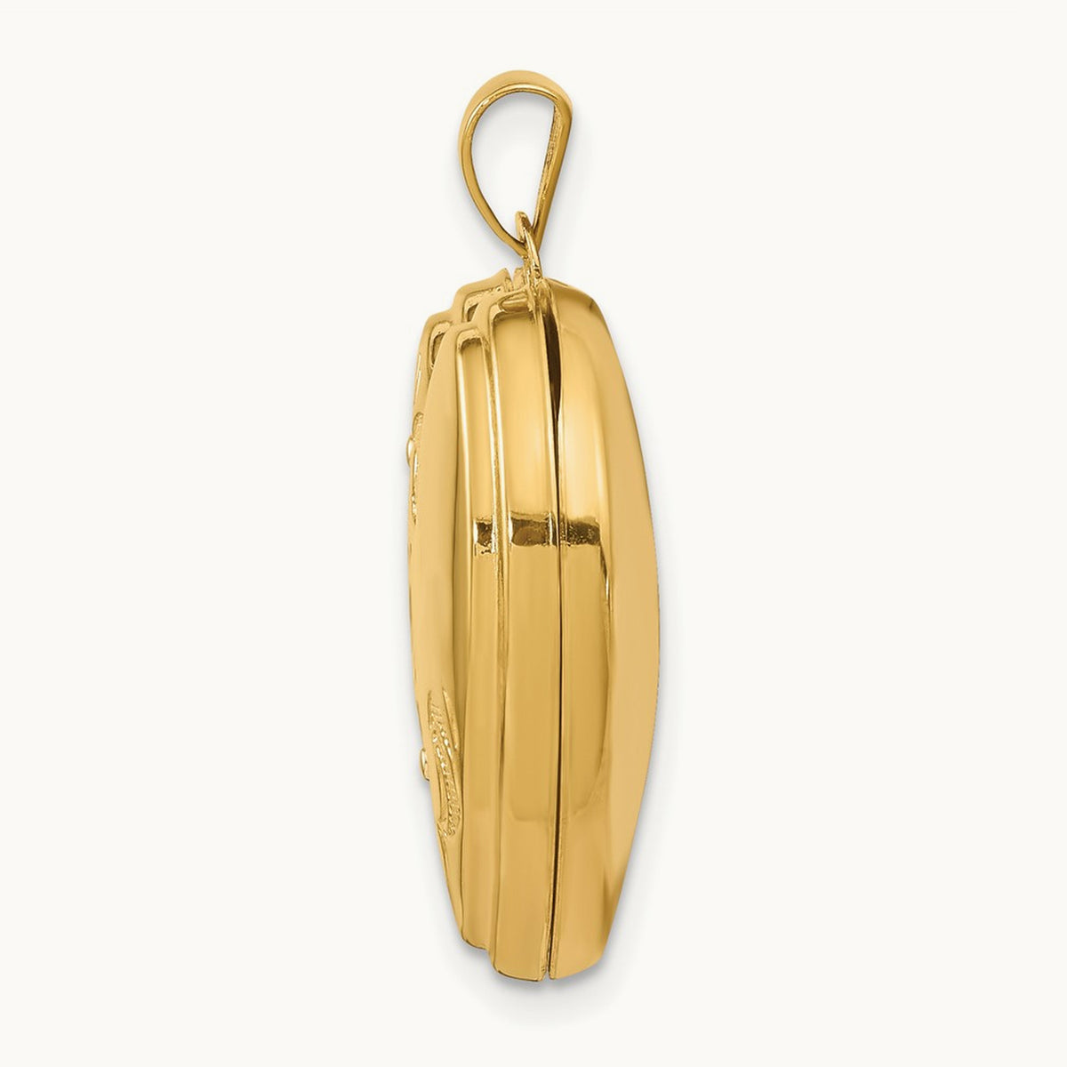 Floral Heart Locket — 14K Two-Tone Gold
