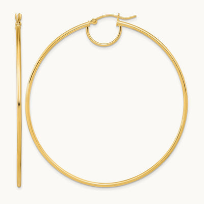 Polished Fancy Hoop Earrings — photo set