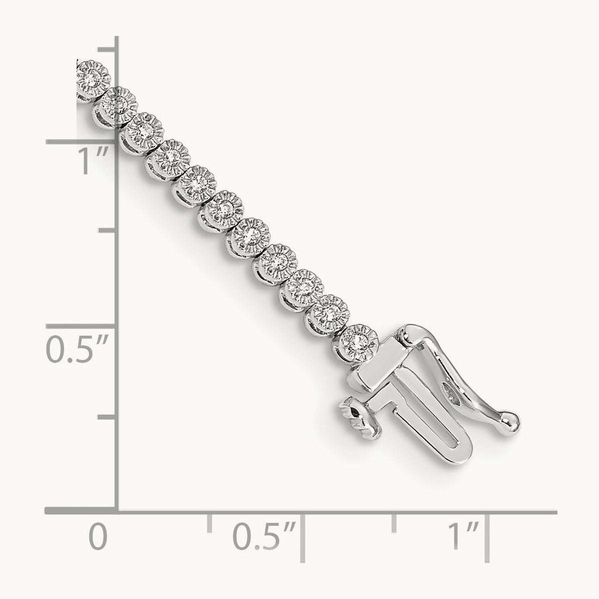 Diamond Tennis Bracelet — 14K White Gold