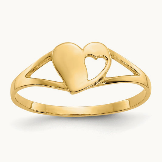 Madi K Heart Baby Ring, 14K