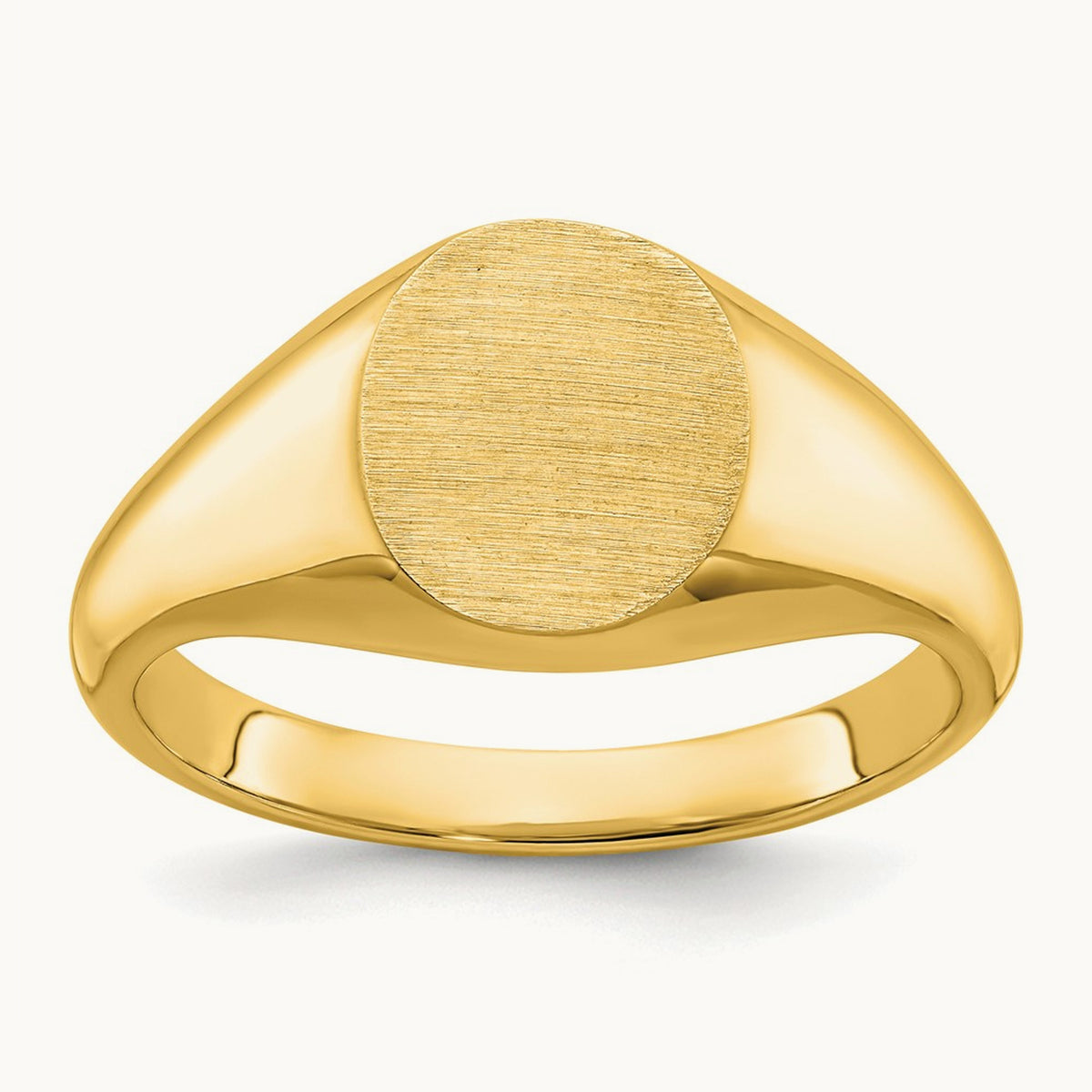 Men's Round Signet Ring — IBGoodman — 12x10mm