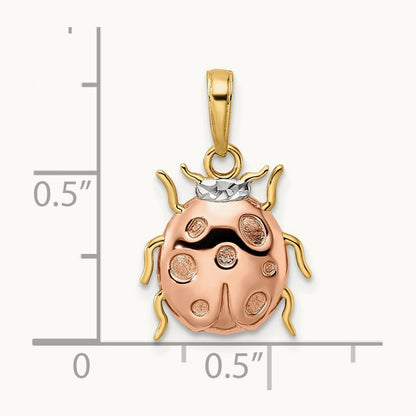 w/ and Diamond-cut Ladybug Pendant — photo set